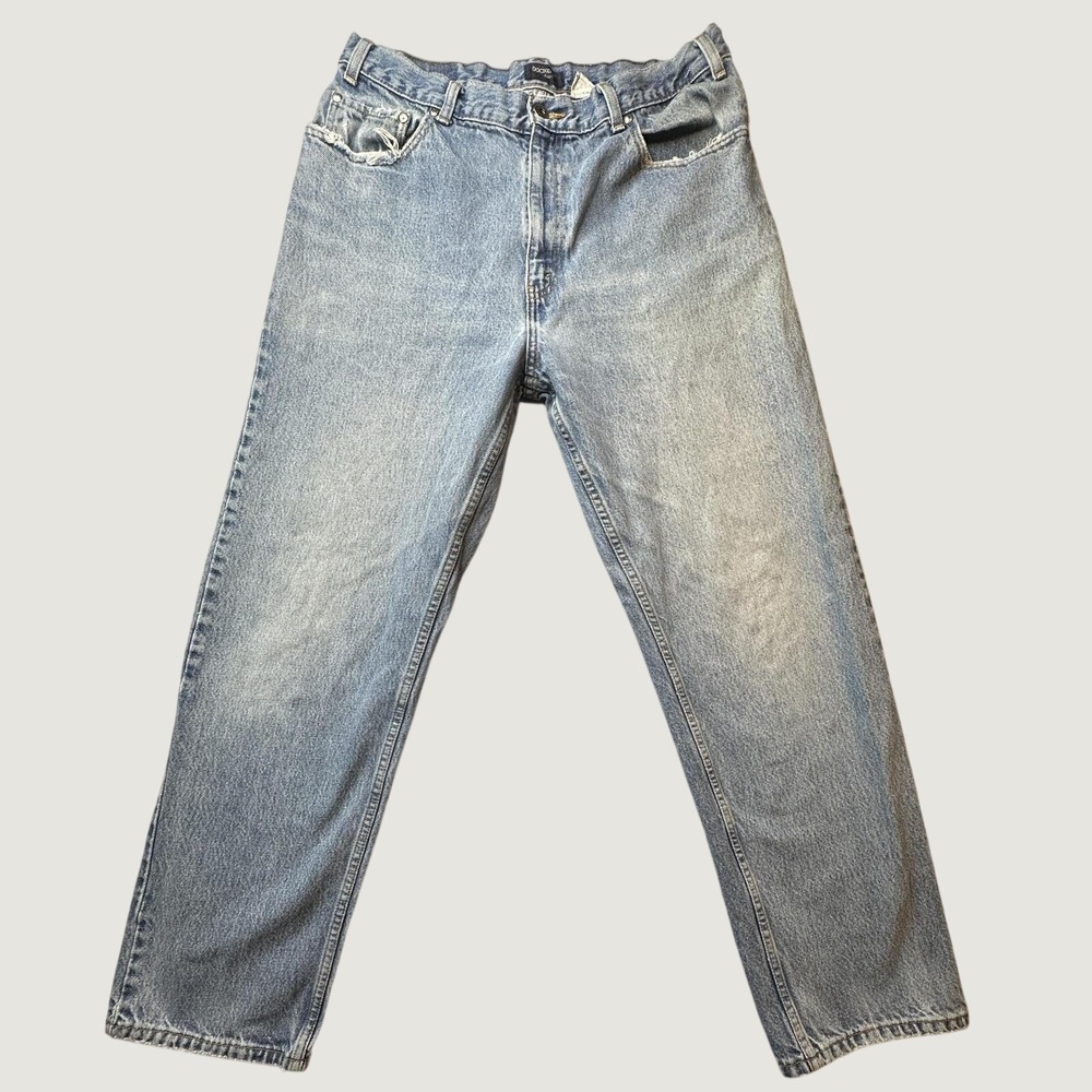 Dockers Jeans Mens 36x32 (33x31) Blue Light Wash Straight Leg Authentic Denim